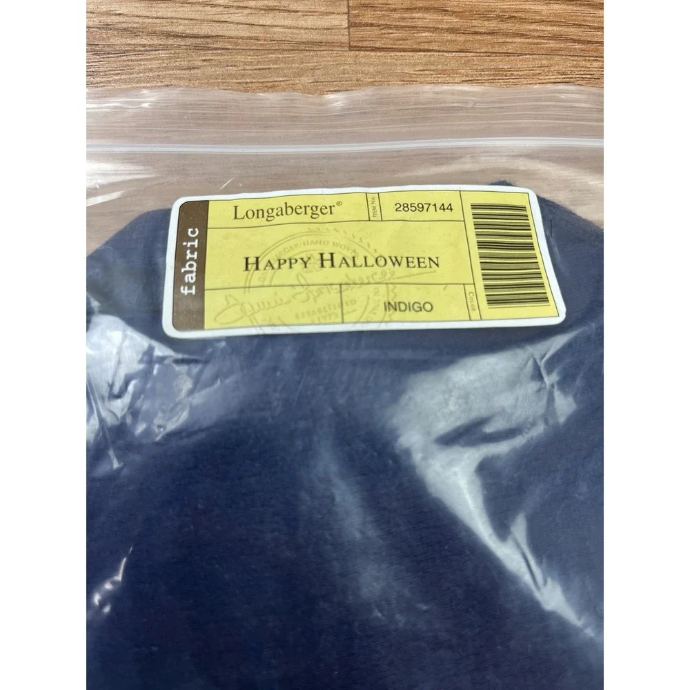 Longaberger Fabric Liner For 2004 Happy Halloween‎ Basket Indigo Blue NEW